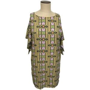 NWT Do + Be Retro 70s Geo Print Shift Dress